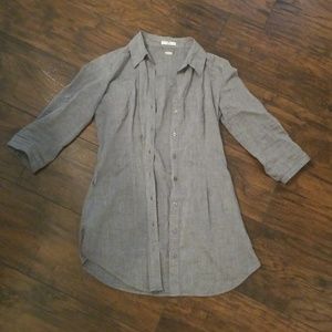 Cute for layering! 3 quarter button down.